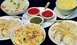 Tasty: Momos and noodles are quite popular here.