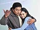 Prakash Rai and Amoolya in the film.