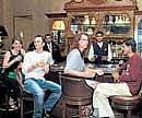 Too early to say cheers! The bar at the Leela Palace, Bangalore. DH photo/Kishor Kumar Bolar