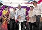 Bangalore University Registrar R M Ranganath inaugurating the annual day function Vasant 2010 at the PG centre in Kolar on Wednesday. N Nandini, M Wazeer Ahmed, Puttaswamy and Dr C Nagabhushana are seen. DH PHOTO