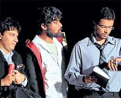 Comic: A scene from the play Elling.