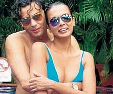 Gautam Vora and Viveka Babajee in this picture released by the models family  recently.