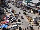 Vehicles plying on roads in Srinagar on Saturday as normal life resumes in Kashmir Valley after eleven days of curfew. PTI