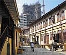 Inevitable: The  Hira Baug court-yard is a mute witness to a rapidly changing urbanity. Photos  from Alice in Bhuleshwar Navigating a mumbai neighbourhood (courtesy the author)