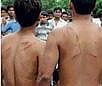 shameful: Students of BSF Institute of Technology staging a protest in front of the college on Saturday. Students injured when BSF personnel forcibly evicted them. dh Photos