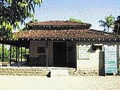 Monastic: The humble Bapu Kutir.