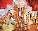 Glorious:  Goddess Durga resplendent in all her finery.