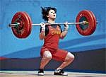 Host's Hope: Chen Xiaoting is expected to lead the Chinese charge in the weightlifting competitions at the Asian Games which starts on Saturday. AFP