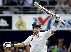 Super Knock: Brad Haddin celebrates after scoring a century against England on Saturday. Reuters