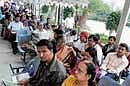 CONFUSED People waiting at the passport office in Bangalore.