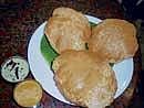 GREAT DEMAND: Puri served with sagu and chutney.