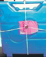 The electronic voting machine which was retrieved from a well in Nuggehalli Gram Panchayat limits of Channarayapatna taluk in Hassan on Friday. DH Photo