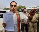 Subramanian Swamy - File photo