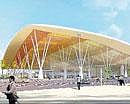 An artistic view of new terminal of BIA.