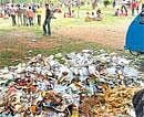 Dirty : A garbage heap inside Lalbagh Botanical Garden.