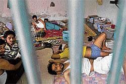 Awaiting trial: In an unprecedented season of scandals and seething public anger over allegations of widespread corruption, a growing number of senior politicians and wealthy businessmen accused of enriching themselves from the public have ended up at the Tihar jail. NYT