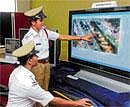 Sophisticated The traffic monitoring system.