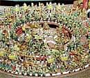 SHOW&#8200;TIME!&#8200;The mechanised chakravyuha; an enticing doll display . DH&#8200;photo by Srikanta Sharma R.