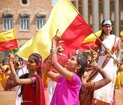 Rajyothsava celebrations at Bagalkot. KPN
