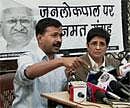 Team Anna members Arvind Kejriwal and Kiran Bedi. PTI Photo