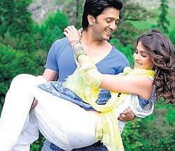 Riteish Deshmukh and Genelia DSouza.File Photo