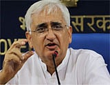 Union Law Minister Salman Khurshid. File Photo