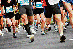 COMFORT RULES Pick up a pair of comfortable running shoes and train in them before you run a marathon.