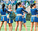 Fizzled out: The Mumbai Indians cheerleaders had nothing to cheer about.