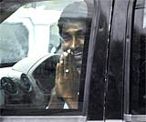 YSR Congress party Chief Y.S. Jagan Mohan Reddy arrives at Central Bureau of Investigation (CBI) office in Hyderabad on Sunday in connection with an alleged disproportionate assets case. PTI Photo