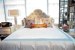 just right The Hastens mattress used to present proper bed making in the East Side showroom of Lorin Mash, in New York. (Tony Cenicola/NYT)