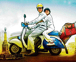 Fun all the way: Sharman Joshi and Ritvik Sahore in Ferrari Ki Sawaari.