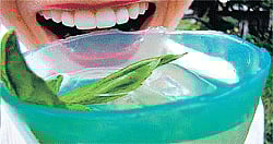 The edible plastic is a combination of algae and calcium and is biodegradable.