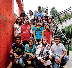 together Top first row (left to right):Harshitha, Sonia, Sachin, Lydia. Second row (left to right): Namratha, Javeriya, Gauthami. Third row (left to right): Chandini, Sonal, Sneha, Varsha. Fourth row (left to right): Abhilash, Neha and Priyanka. Sitting (left to right): Adeeb, Majid, Fazal and Arshan.