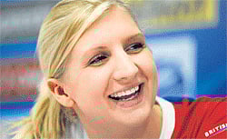 GOLDEN GIRL Olympic champion Rebecca Adlington carries British hopes of a medal from the swimming events in London.