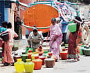 Parched: The delayed monsoon has caused a situation of acute water shortage in the City.