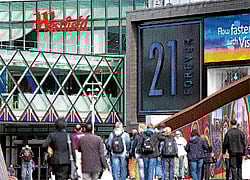 Catching the consumers eye Westfield Shopping Centre, a major gateway for visitors to the London 2012 Olympic Park, is seen in Stratford, east London. REUTERS