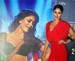 Bollywood actress Kareena Kapoor during the unveiling of the film 'Heroine' in Mumbai. PTI