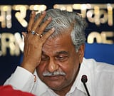 Coal Minister Sriprakash Jaiswal at a press conference in New Delhi on Friday. PTI
