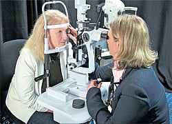 A bionic eye has given  Dianne Ashworth partial sight and researchers say it is an  important step towards eventually helping visually impaired people. REUTERS