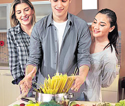 Fresh food: Many prefer to cook with organic products.