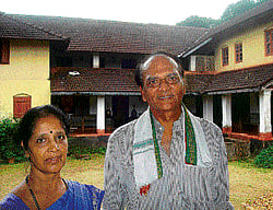 A one-time film star, as unlikely as can be