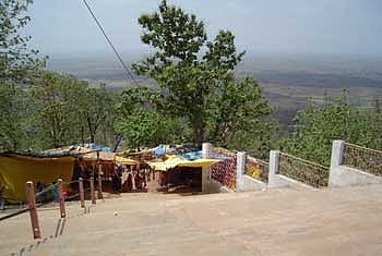 The approach to Salkanpur Devi temple