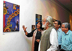 fascinating Visitors at the exhibition.