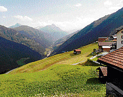 scenic View of the Swiss Alps. photo by Author