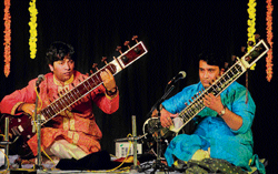 musical duo Ustad Rais Bale Khan and Ustad Hafiz Bale Khan.