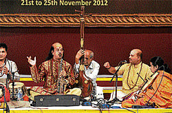 SYNCHRONISED Kadri Gopalnath and his team.