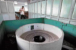 restoring traditions: A model of one of the Towers of Silence is displayed in one of the pavilions at the Tower of Silence property  in Mumbai. NYT