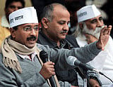 Aam Admi Party Convener Arvind Kejriwal addresses the media in New Delhi on Tuesday. PTI Photo