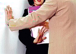 unethical As per a recent survey, sexual harrassment at workplace has increased.