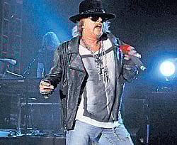 Entertaining: International bands like Guns N Roses chose to perform in the City.